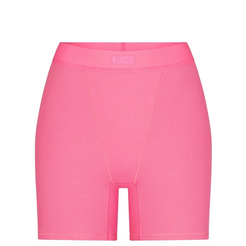 SKIMS Cotton Rib Boxer - Pink